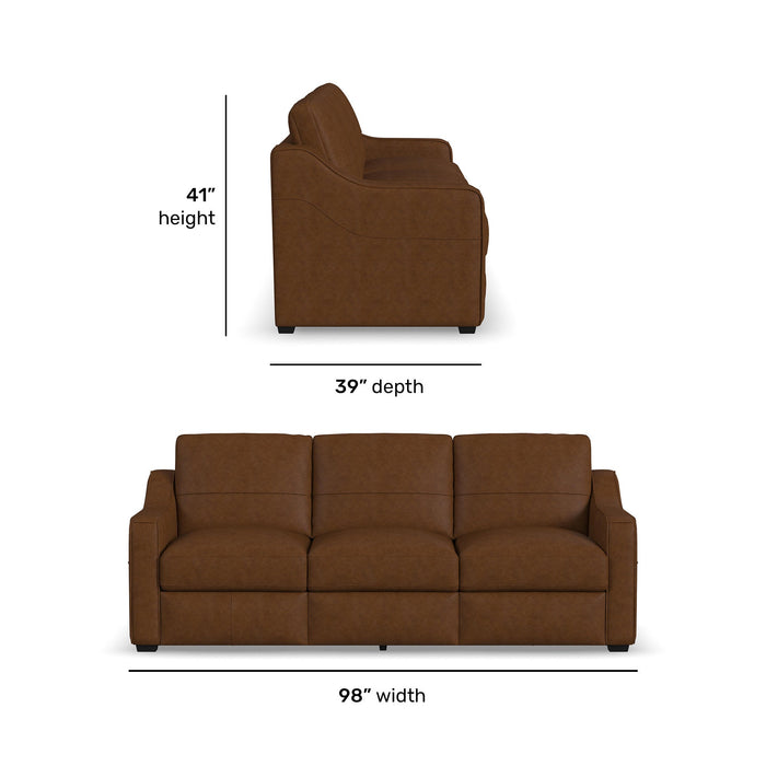 Hudson Autumn Leather Sofa