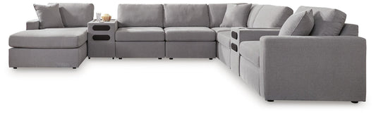 Modmax 8-Piece Sectional with Storage Chaise and Audio Consoles