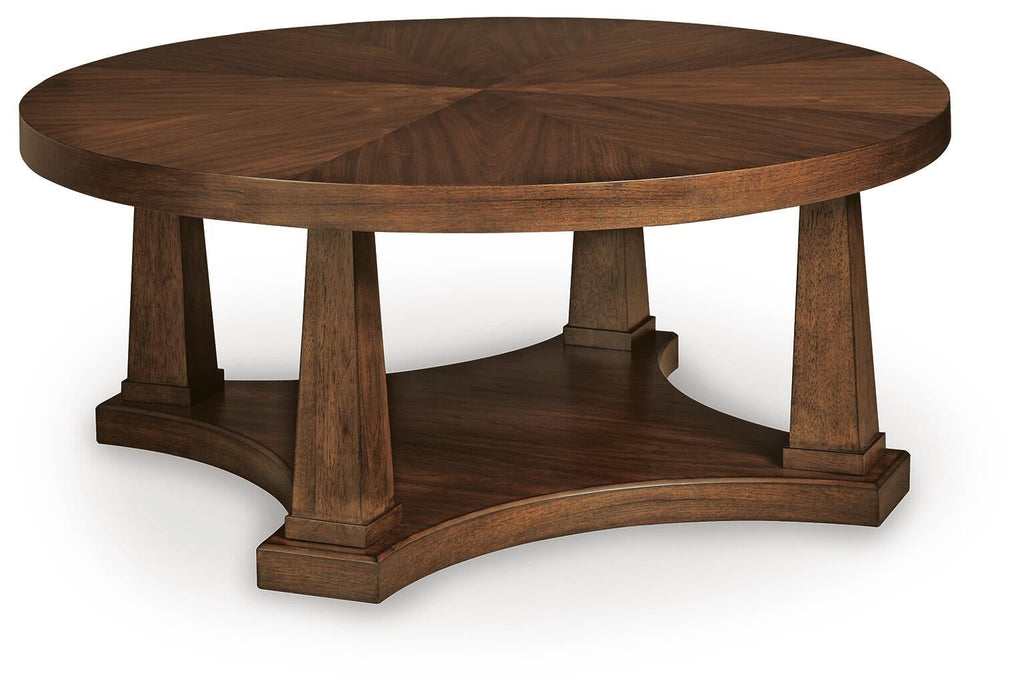 Rustic Plains Round Cocktail Table