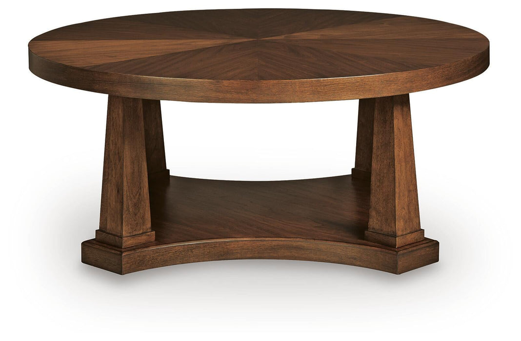 Rustic Plains Round Cocktail Table