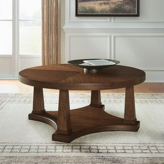 Rustic Plains Round Cocktail Table