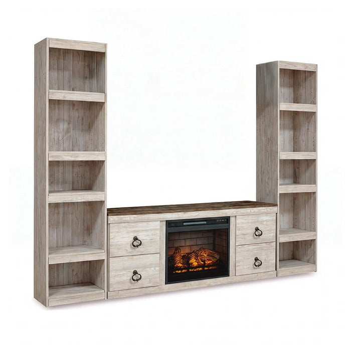 Ashley Express - Willowton 3-Piece Entertainment Center with Electric Fireplace