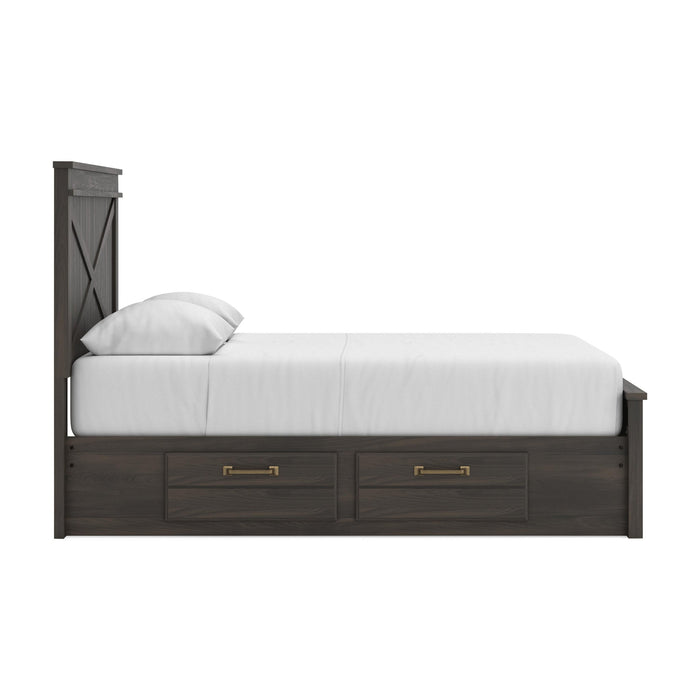 Ashley Express - Vonitta Bay Queen Panel Bed with 2 Sided Storage