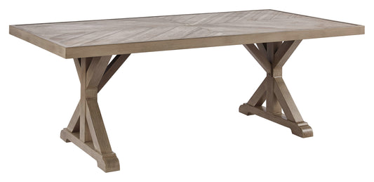 Beachcroft RECT Dining Table w/UMB OPT