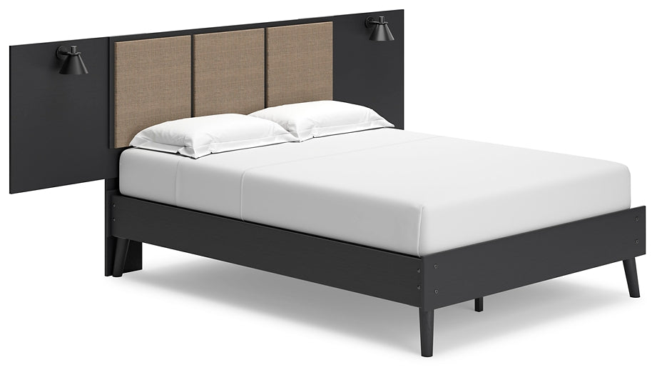 Ashley Express - Charlang Queen Panel Platform Bed with 2 Extensions