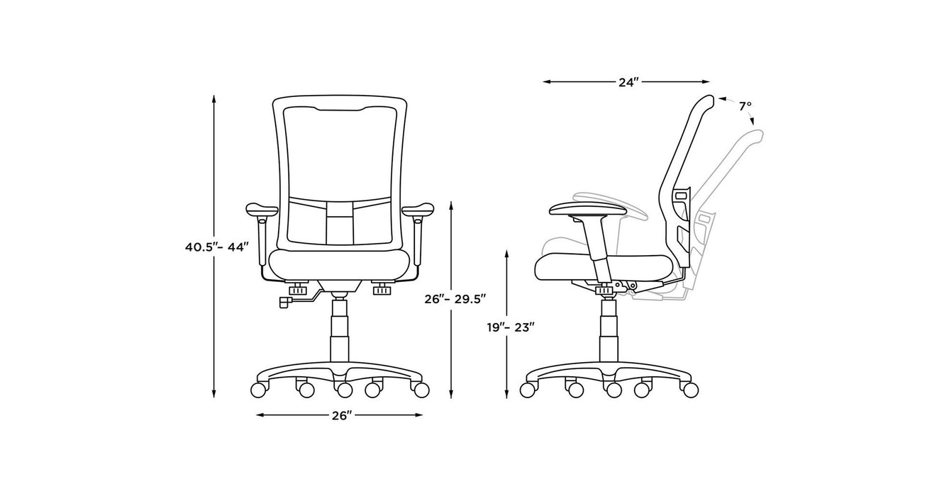TEMPUR-Lumbar Support™ Office Chair (Gray)